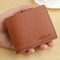 Mens Youth Wallet Luxury Short Leather Slim Minimalist Card Holder 6