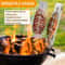Adjustable Flame Salmon Holder Stainless Steel Cooking Rack for BBQ Fish Grilling