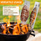 Adjustable Flame Salmon Holder Stainless Steel Cooking Rack for BBQ Fish Grilling