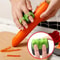 Comfortable Palm Peeler With Rubber Finger Grip 1pc Stainless Steel Vegetable Peeler For Carrots Ea 0