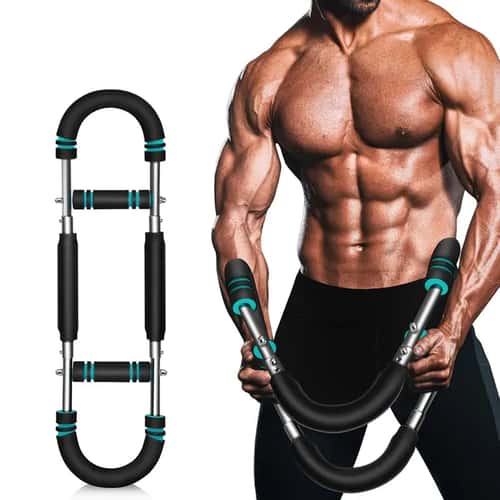 Hand Gripper, Adjustable Resistance Twister Arm Trainer for Strength and Fitness, Power Twister Bar for Home Workouts