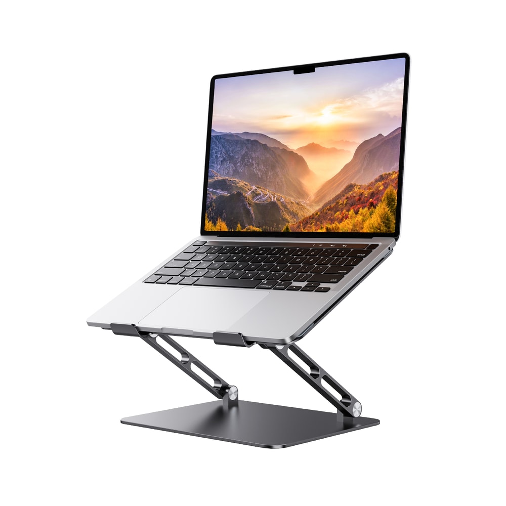 Ergonomic Adjustable Laptop Stand For Desk Aluminum Riser For Notebook Sturdy Laptop Stand 0