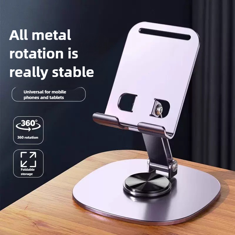 Desktop Stand For IPad Samsung IPhone Rotating Cell Phone Holder Mobile Mount 2