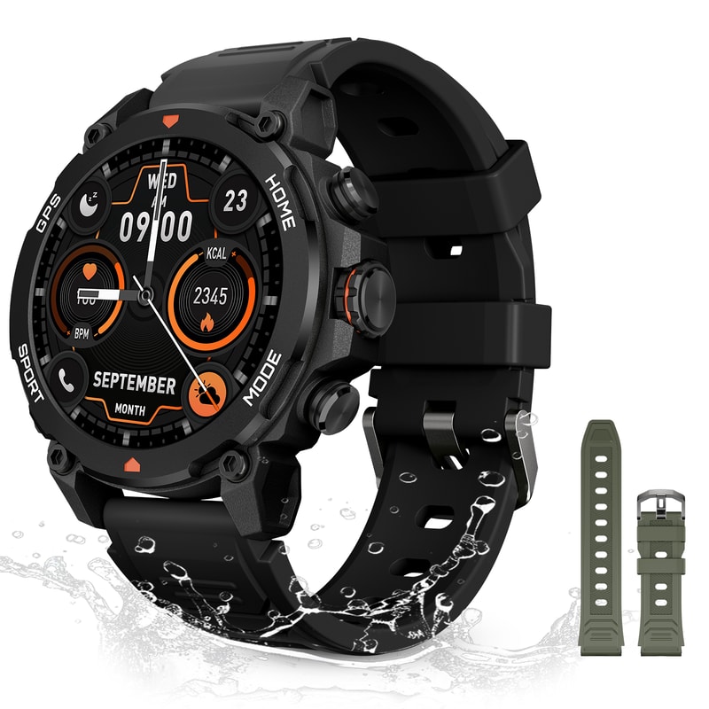 AURAFIT G6 GPS Compass Smartwatch With Display GPS Compass Sport Fitness Tracker Swimming BT Call F 5