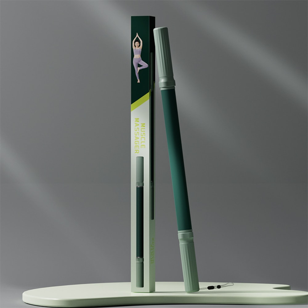 Portable Fitness Exercise Roller Yoga Stick for Full Body Stretching and Muscle Recovery