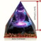 Homeopathic Amethyst Crystal Ball Pyramid, Raw Stone, Stress Relief and Wealth Attraction