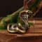 Miniature Copper Brass Snake Statue Antique Bronze Decor Figurines Pure Copper Desktop Ornament For 4