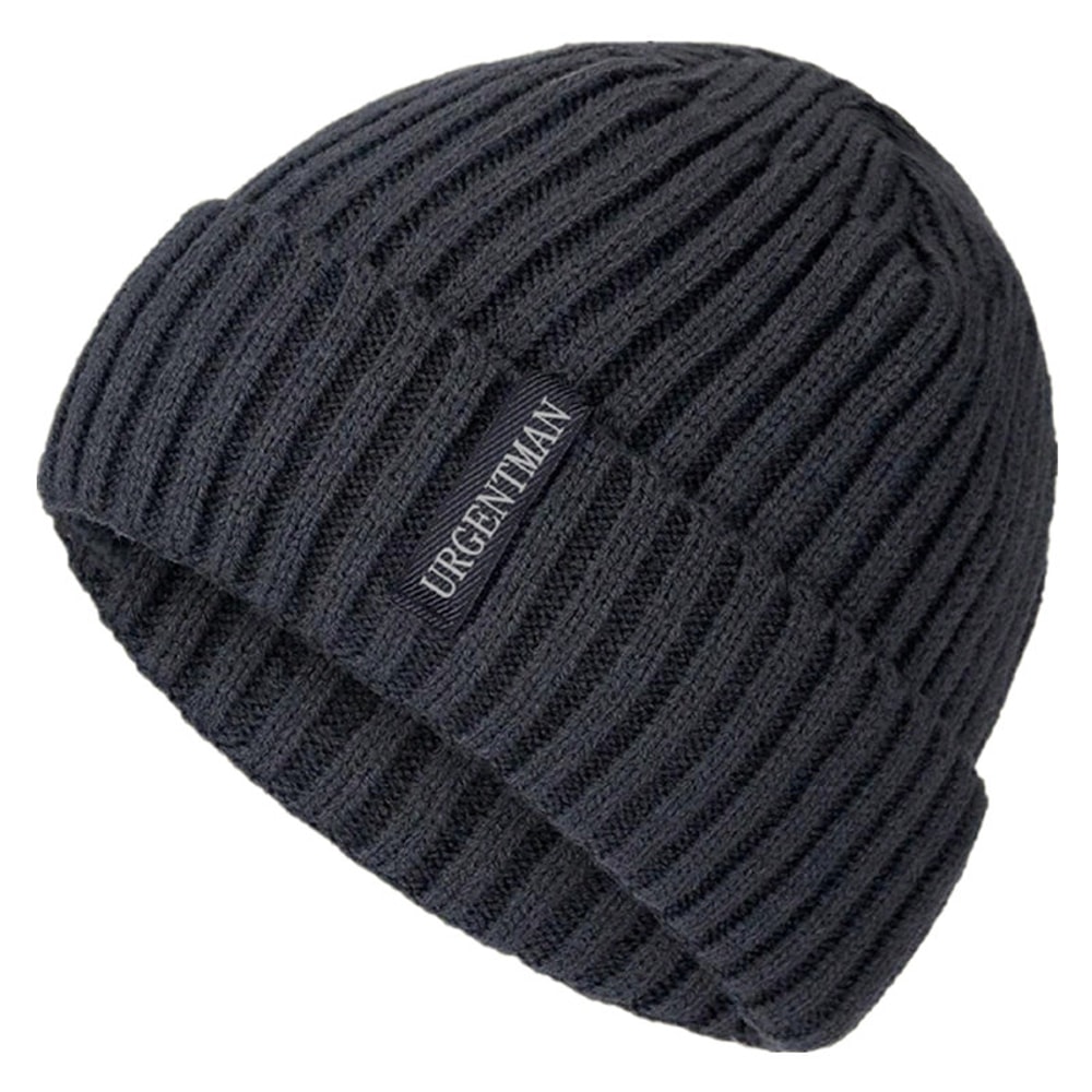 Stylish Plush Fur Lined Beanie Hat For Men Women Warm Winter Caps Thick Knitted Casual Hats 4