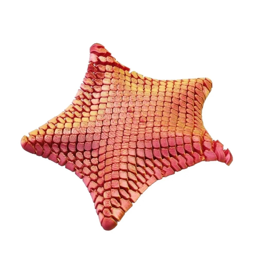 Ocean Themed Printed Starfish Ornament Stress Relief Desk Toy 12cm Marine Animal Decor Gift 5