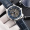 Waterproof Hollow Leather Mens Watch Automatic Mechanical Rome Watch 3