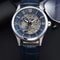 Waterproof Hollow Leather Mens Watch Automatic Mechanical Rome Watch 8