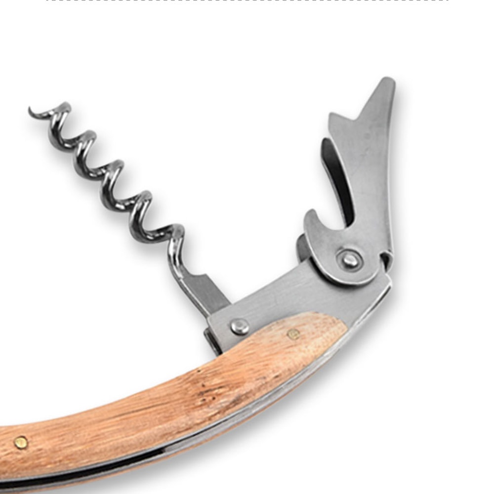 Multifunctional Wine Corkscrew With Wooden Handle Shrimp Head Knife Premium Wine Supplies For Home 6