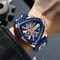 High Quality Silicone Strap Watch Unique Sports Men Auto Date Quartz Wristwatch New Design Gift For 7