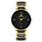Exquisite Mens Luxury Watch Black Gold Quartz Steel Fashion Clock 5