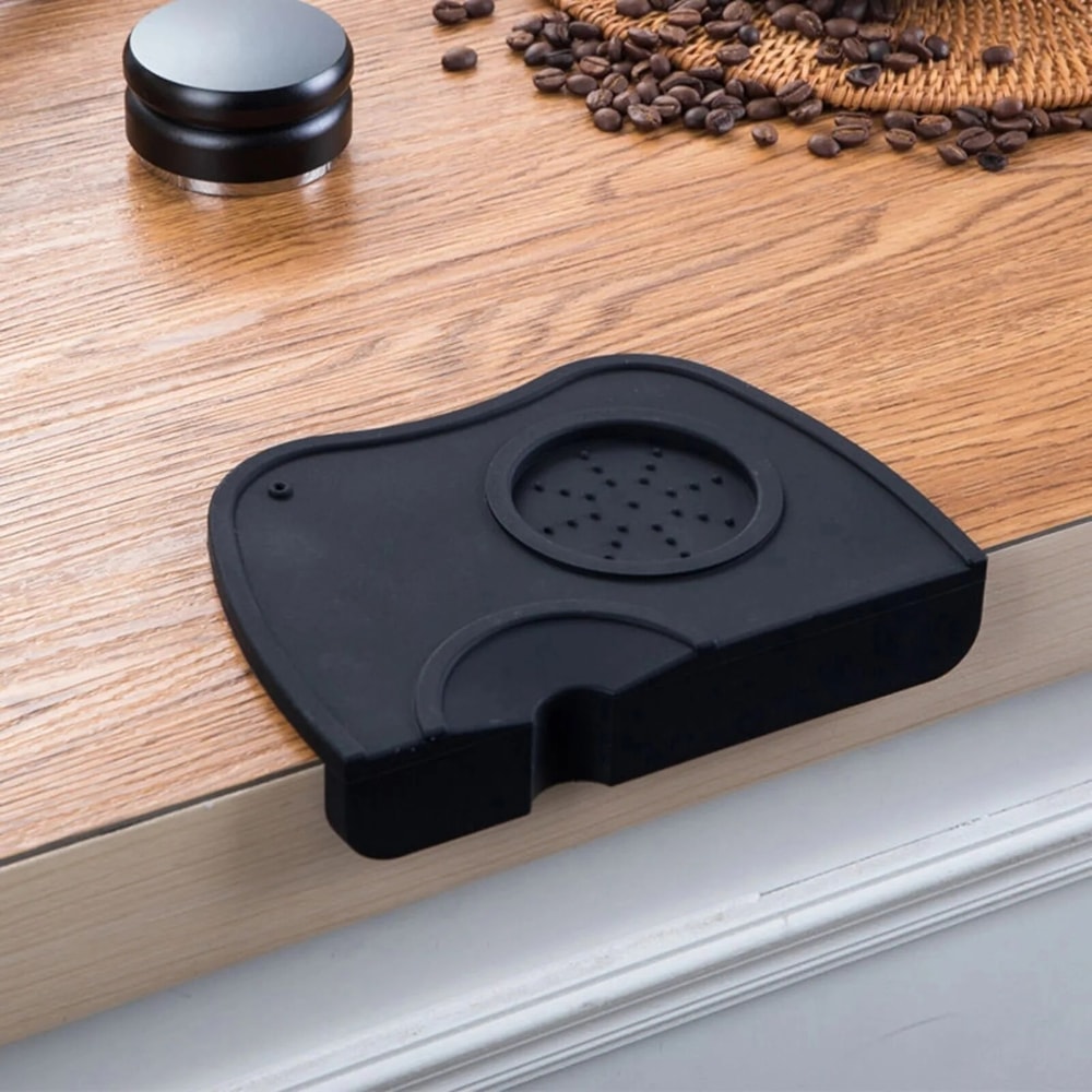 Press Tampering Holder Corner Mat Silicone Coffee Tamper Pad 7