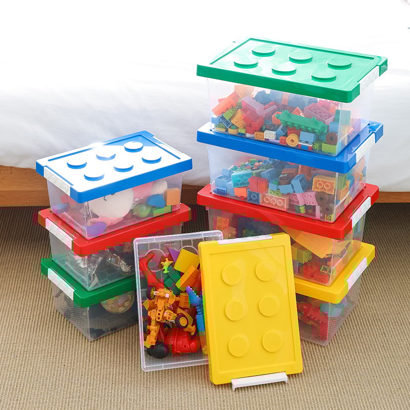 Stackable Kids Toy Organizer, Building Block Storage Box, Block Case Container, Stationary Holder, Sundries Snack Box