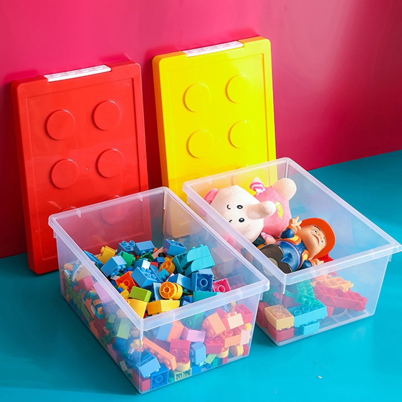 Stackable Kids Toy Organizer, Building Block Storage Box, Block Case Container, Stationary Holder, Sundries Snack Box
