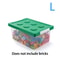 Stackable Kids Toy Organizer, Building Block Storage Box, Block Case Container, Stationary Holder, Sundries Snack Box