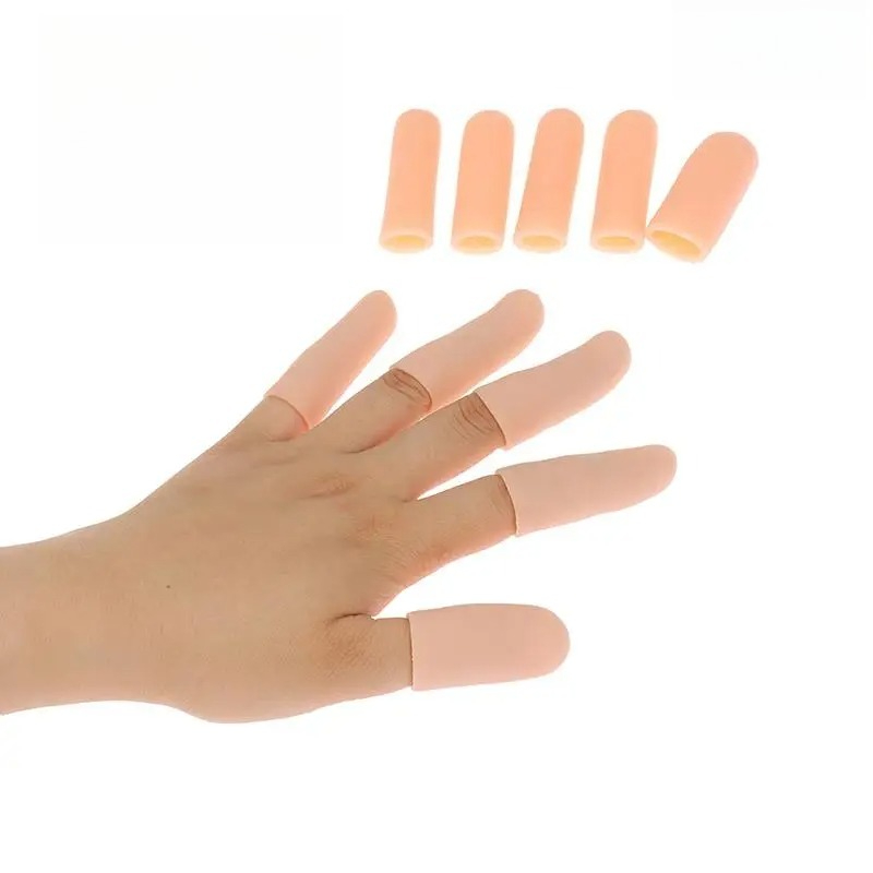 Heat Resistant Gel Tube Anti Cut Silicone Finger Protector, Hand Bandage Cooking Kitchen Tools