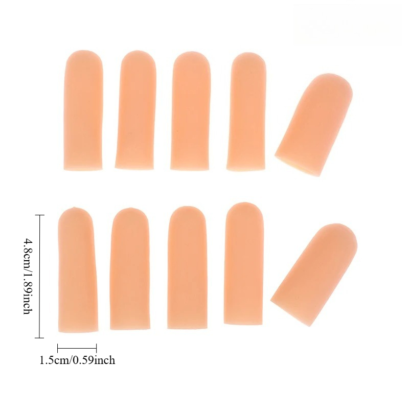 Heat Resistant Gel Tube Anti Cut Silicone Finger Protector, Hand Bandage Cooking Kitchen Tools