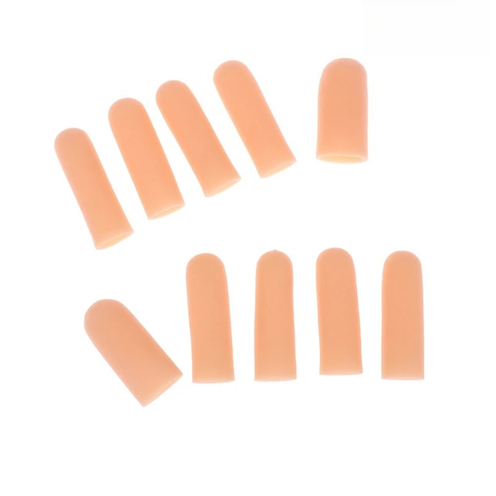 Heat Resistant Gel Tube Anti Cut Silicone Finger Protector, Hand Bandage Cooking Kitchen Tools