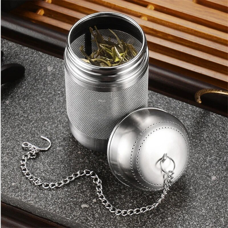 Infuser Ball Stainless Steel Tea Strainer Fine Mesh Filter For Teapot Coffee And Seasoning 2