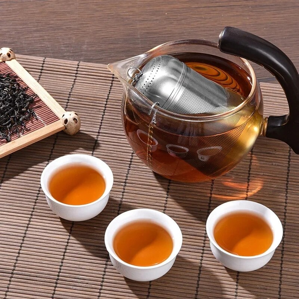 Infuser Ball Stainless Steel Tea Strainer Fine Mesh Filter For Teapot Coffee And Seasoning 4