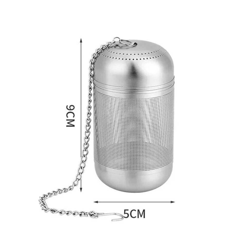 Infuser Ball Stainless Steel Tea Strainer Fine Mesh Filter For Teapot Coffee And Seasoning 8