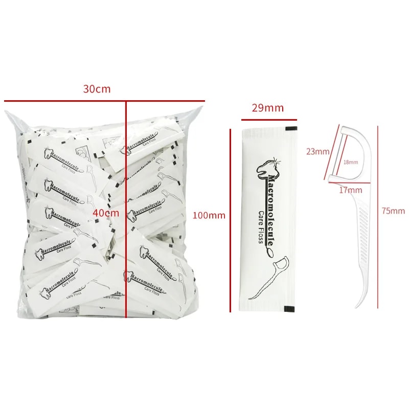 Individually Packaged Dental Floss And Toothpick Sticks For Hotel Travel And Family Use 4