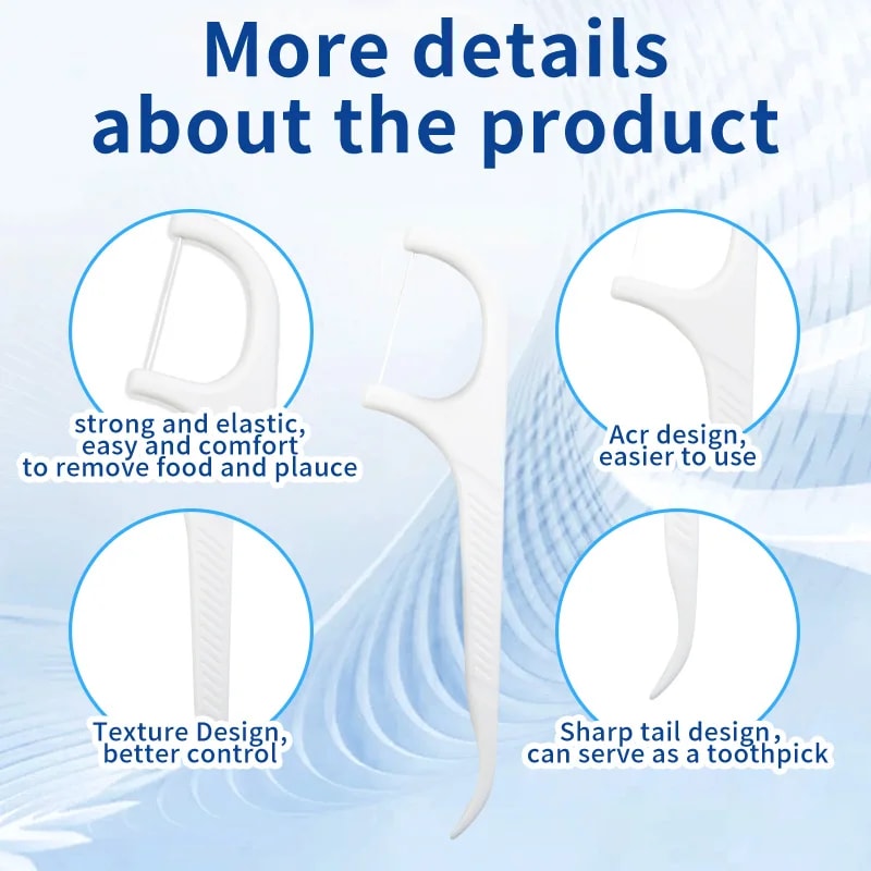 Individually Packaged Dental Floss And Toothpick Sticks For Hotel Travel And Family Use 5