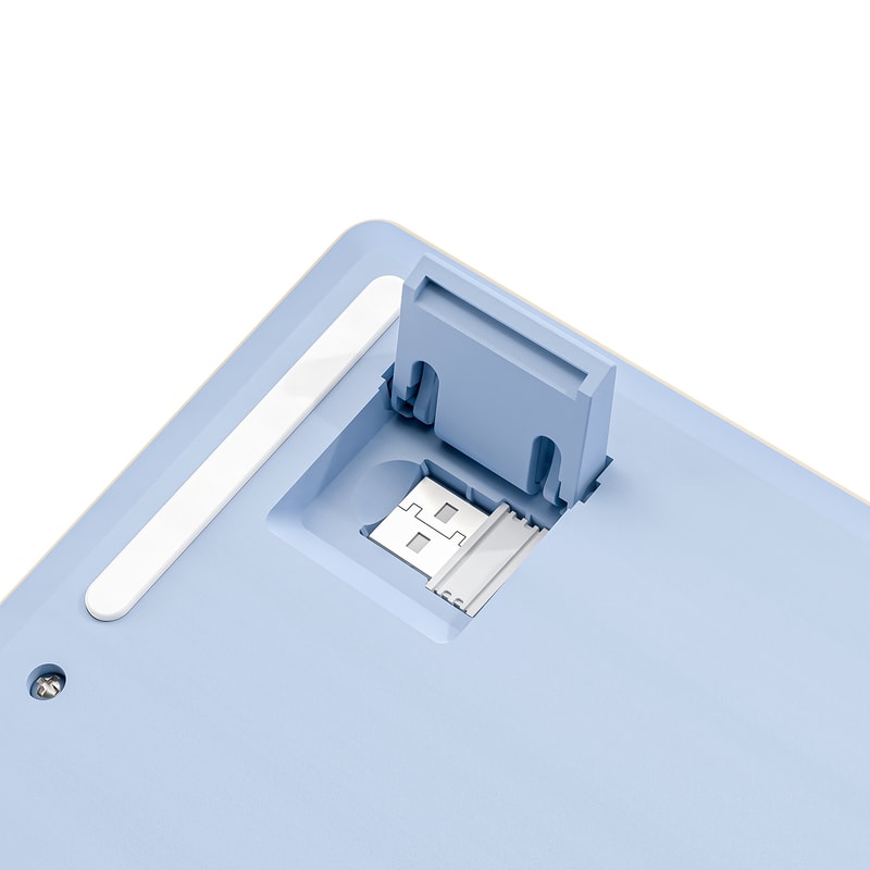 Dual Mode Bluetooth Keyboard M87 Wireless Gaming Keyboard With RGB PBT Ballcaps Silent Office Use 8