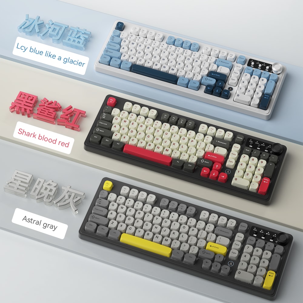 Long Battery Life Mechanical Feel RGB Wired Keyboard With Ergonomics 5