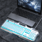 Silent Gaming Keyboard AllMetal Panel Wired Backlit USB Esports Office Game Windows Laptop PC 6