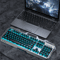 Silent Gaming Keyboard AllMetal Panel Wired Backlit USB Esports Office Game Windows Laptop PC 7