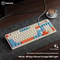 Rainbow Backlit Gaming Office Keyboard Quiet USB Wired Stylish Digital Area For Work And Play 2