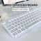Silent Office Keyboard Wired With Water Drop Keycaps AllMetal Panel For Gaming And Office Use White 0