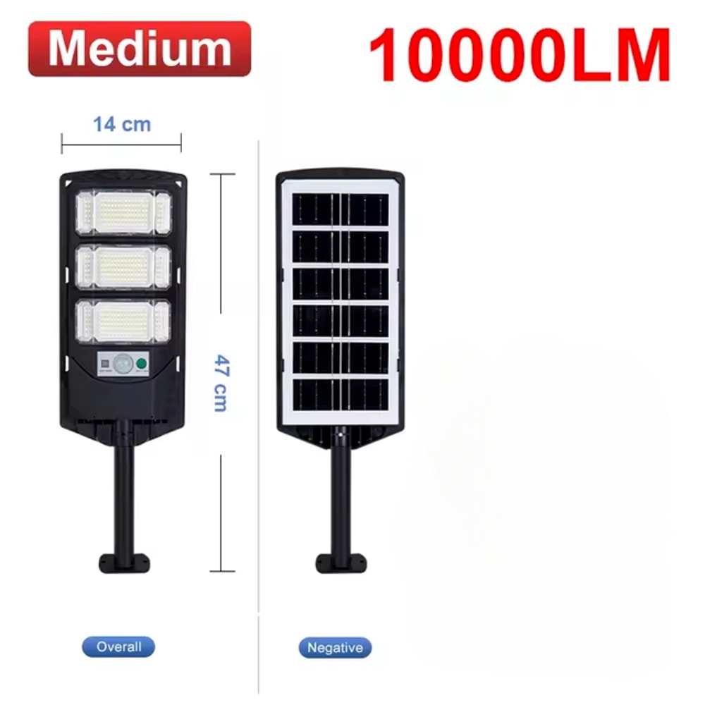 LED Outdoor Solar Street Light Commercial Dusk To Dawn Waterproof 2