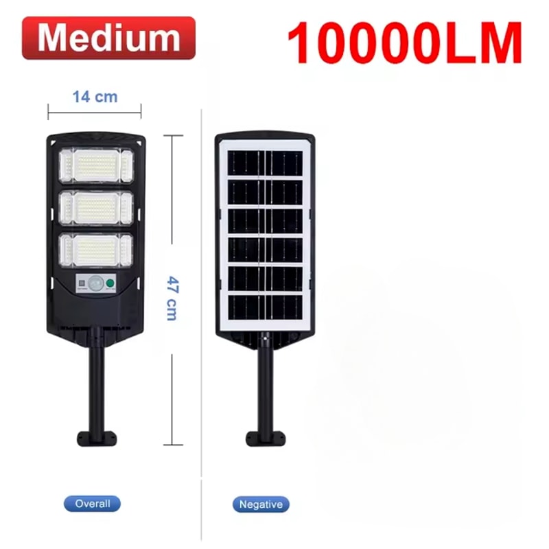 LED Outdoor Solar Street Light Commercial Dusk To Dawn Waterproof 2