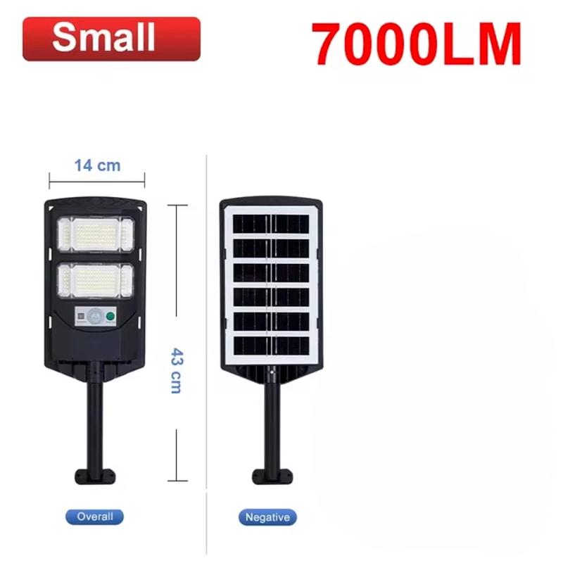 LED Outdoor Solar Street Light Commercial Dusk To Dawn Waterproof 1
