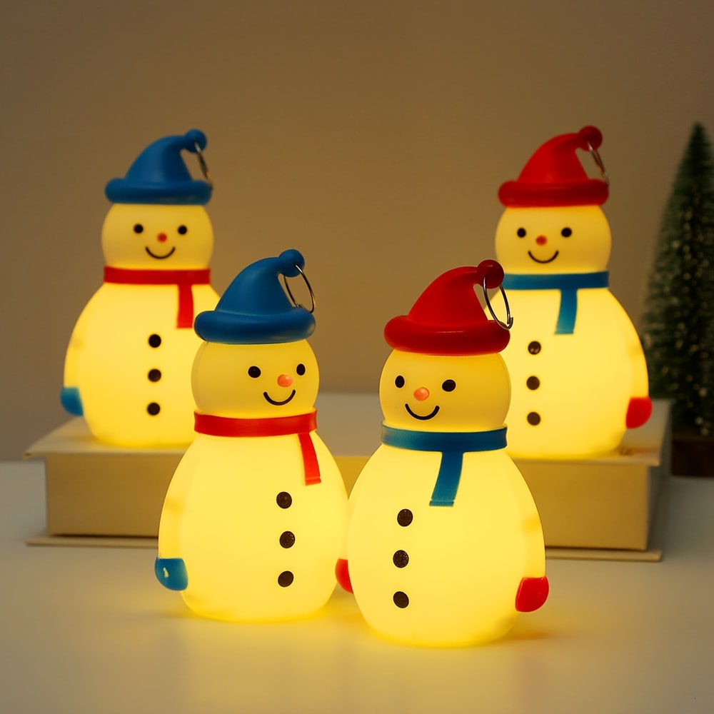 Solar Powered Snowman Lawn Light LED Christmas Solar Garden Decoration Outdoor Decorative Lamp 4