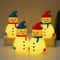Solar Powered Snowman Lawn Light LED Christmas Solar Garden Decoration Outdoor Decorative Lamp 4