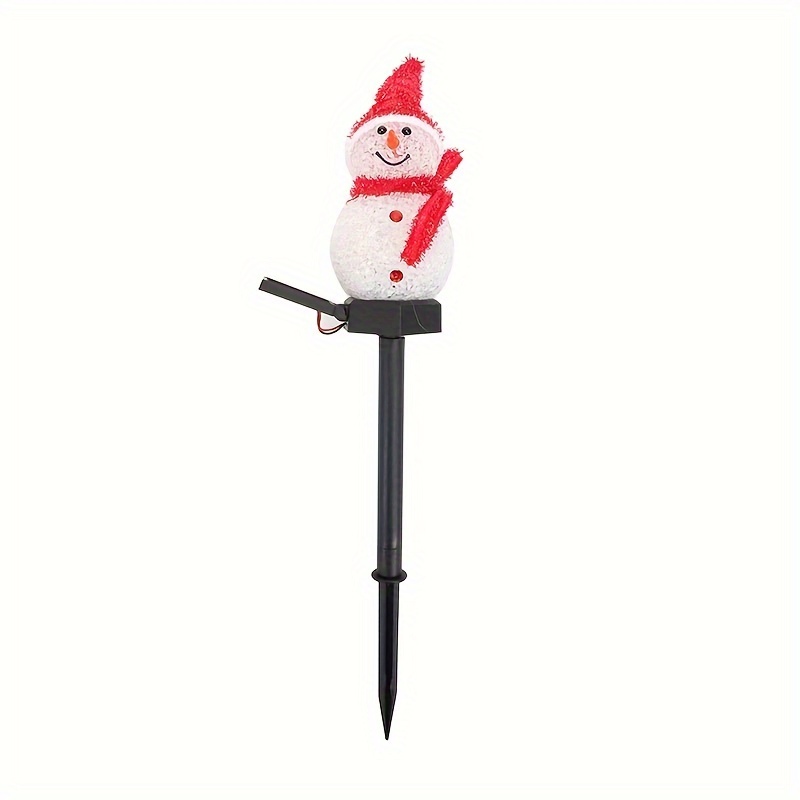 Solar Powered Snowman Lawn Light LED Christmas Solar Garden Decoration Outdoor Decorative Lamp 8