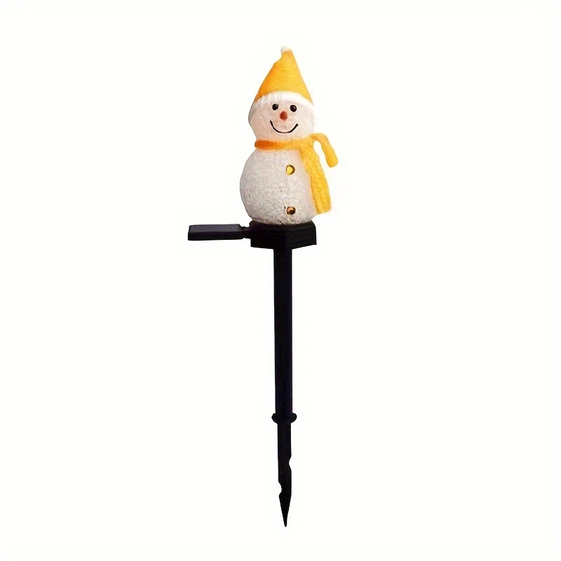 Solar Powered Snowman Lawn Light LED Christmas Solar Garden Decoration Outdoor Decorative Lamp 9
