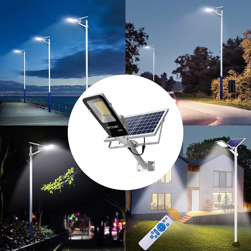Outdoor Solar Street Light Powerful Solar Light Waterproof Dusk To Dawn Street Light For Garden Gar