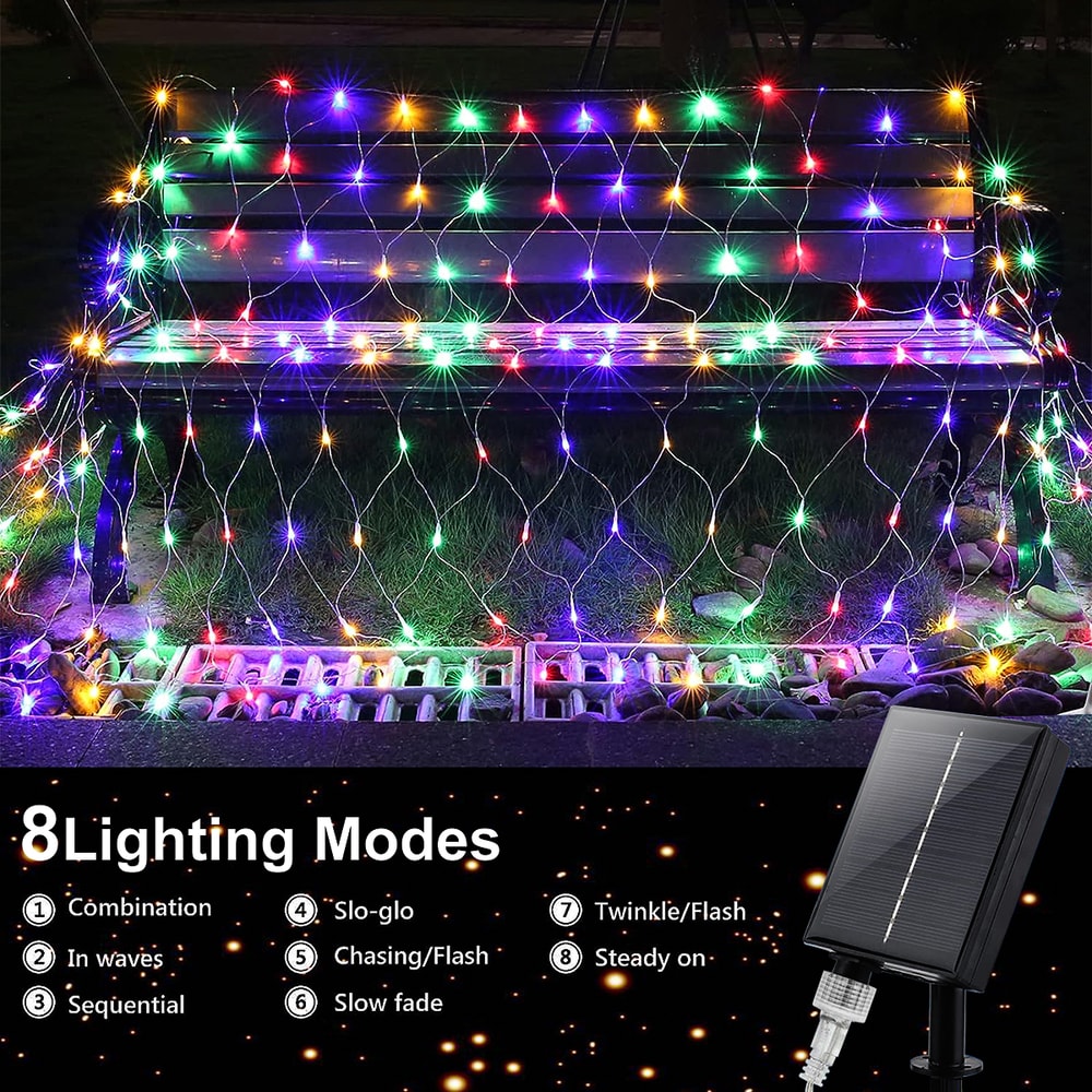 Mesh Solar Lights Outdoor Waterproof For Garden Patio Balcony Mall Landscape 4