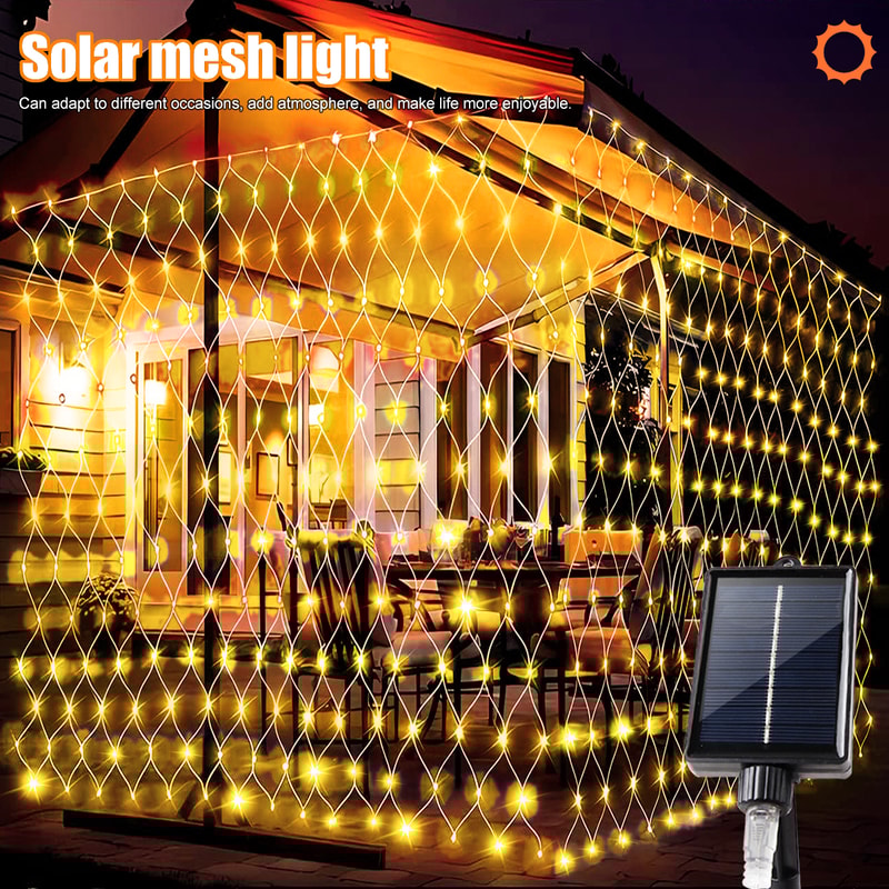 Mesh Solar Lights Outdoor Waterproof For Garden Patio Balcony Mall Landscape 1