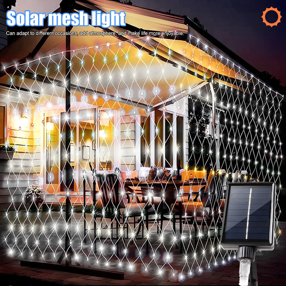 Mesh Solar Lights Outdoor Waterproof For Garden Patio Balcony Mall Landscape 2