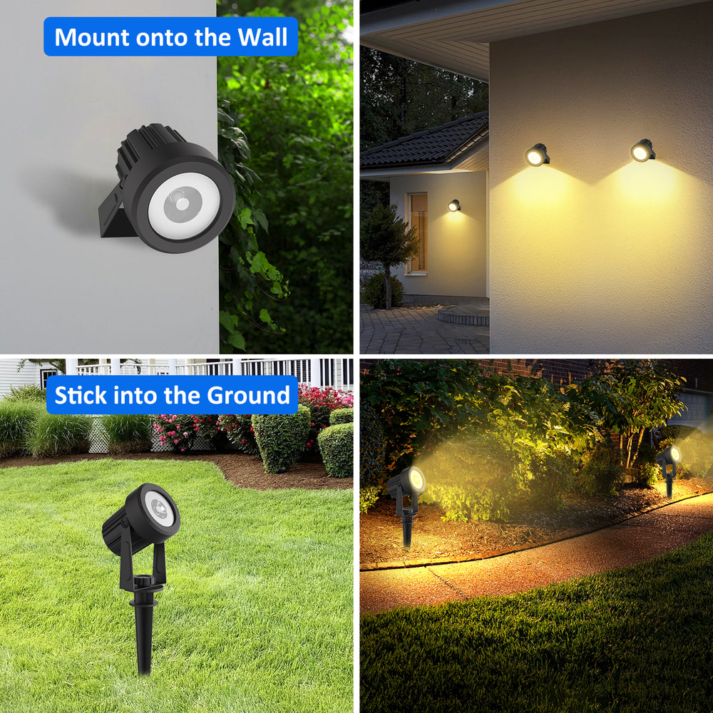 Solar LED Light Waterproof Outdoor Solar Power Light Garden Solar Spotlight 7