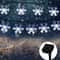 Solar Snowflake Garland Light String for Garden, Wedding & Christmas Outdoor Eave Decoration