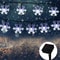 Solar Snowflake Garland Light String for Garden, Wedding & Christmas Outdoor Eave Decoration